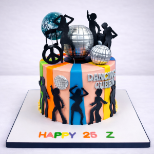 90's DISCO PARTY CAKE